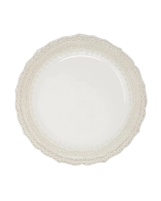 FINEZZA | CREAM LACE DINNER PLATE
