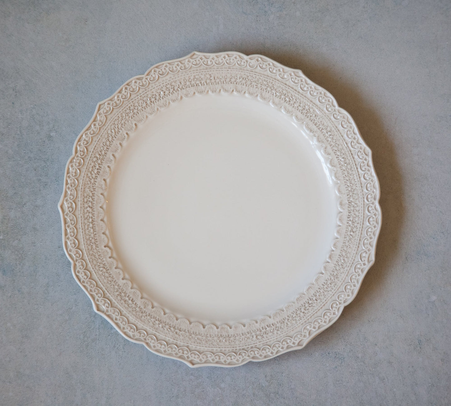FINEZZA | CREAM LACE SALAD PLATE