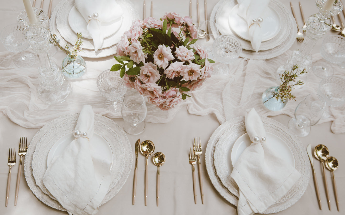 NAPKIN RING | GOLD PEARL