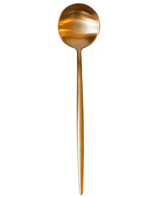brushed gold - dinner spoon