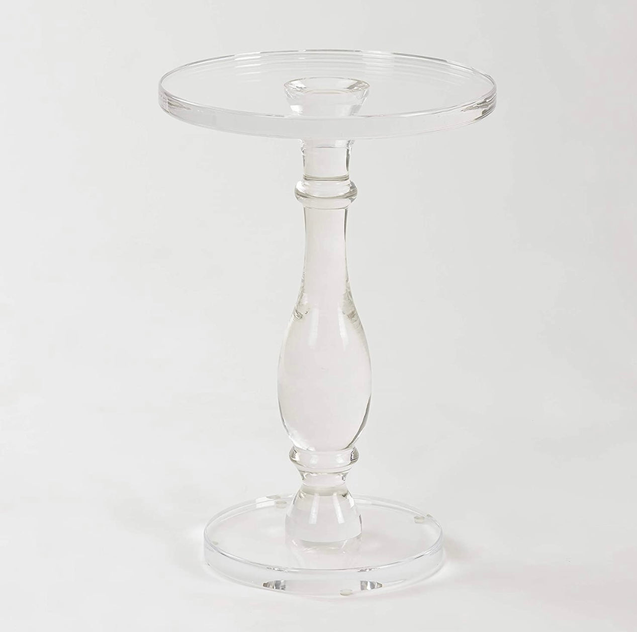 Acrylic pedestal table