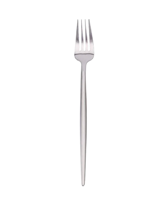 brushed steel - salad fork